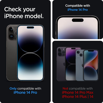 Spigen AluminaCore Tempered Glass Screen Protector [Glas.tR EZ Fit - Privacy] designed for iPhone 17 Pro | iPhone 17 | iPhone 16 Pro [2 Pack] 9H+ Hardness, Aluminum-Enhanced Durability | Tempered Glass, Privacy