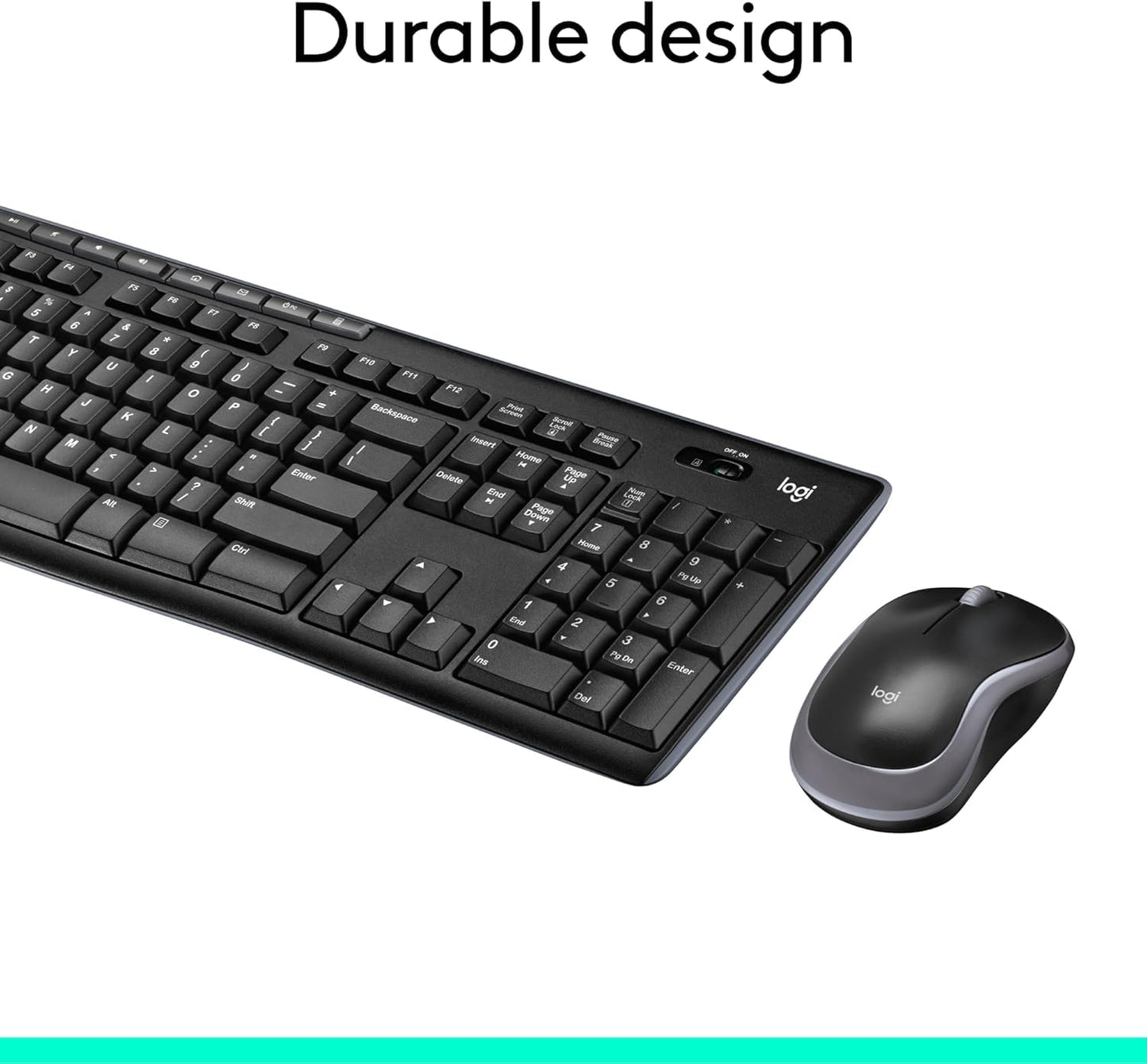 Logitech MK270 Wireless Keyboard-Mouse Duo - Black