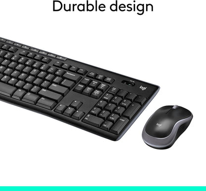 Logitech MK270 Wireless Keyboard-Mouse Duo - Black