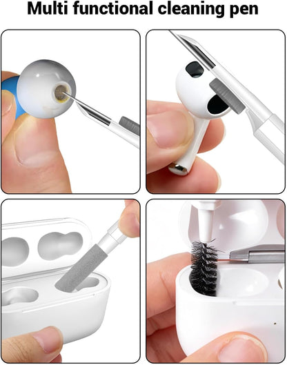 Cell Phone Cleaning Kit, Speaker Cleaner for iPhone, Charging Port Cleaning Tool, Electronic Cleaning kit, Compatible with Airpods Earbuds Camera USB C Lightning Port ipad (20-in-1)