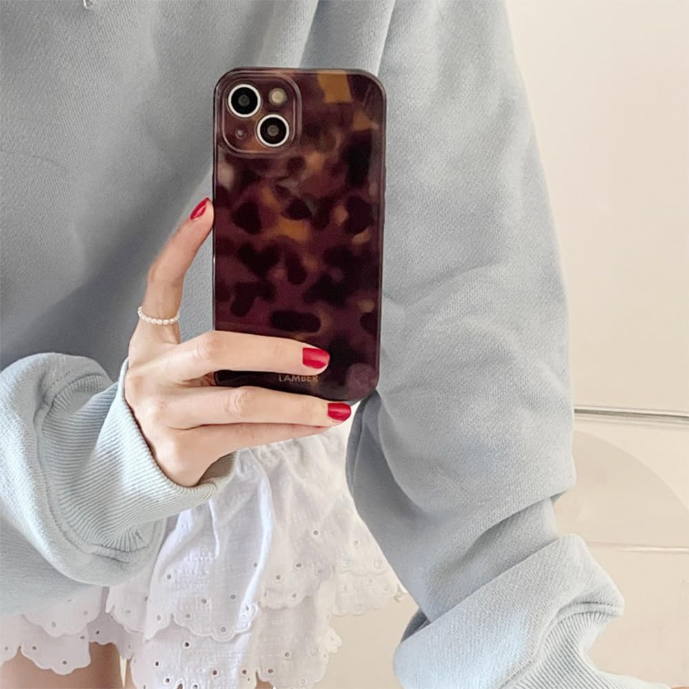 Cute Phone Case for iPhone 15 Pro Case Cheetah Leopard Print