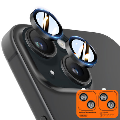 TOCOL Camera Lens Protector for iPhone 17 Tempered Glass HD Individual Scratch Resistant Camera Cover Accessories Case Friendly 2 Pack（Clear）