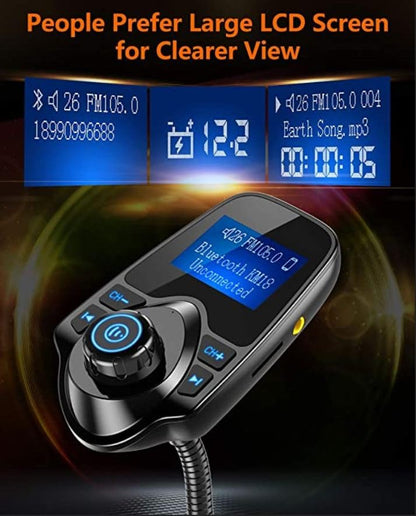 Nulaxy FlexiConnect: 2024 Bluetooth FM Car Adapter