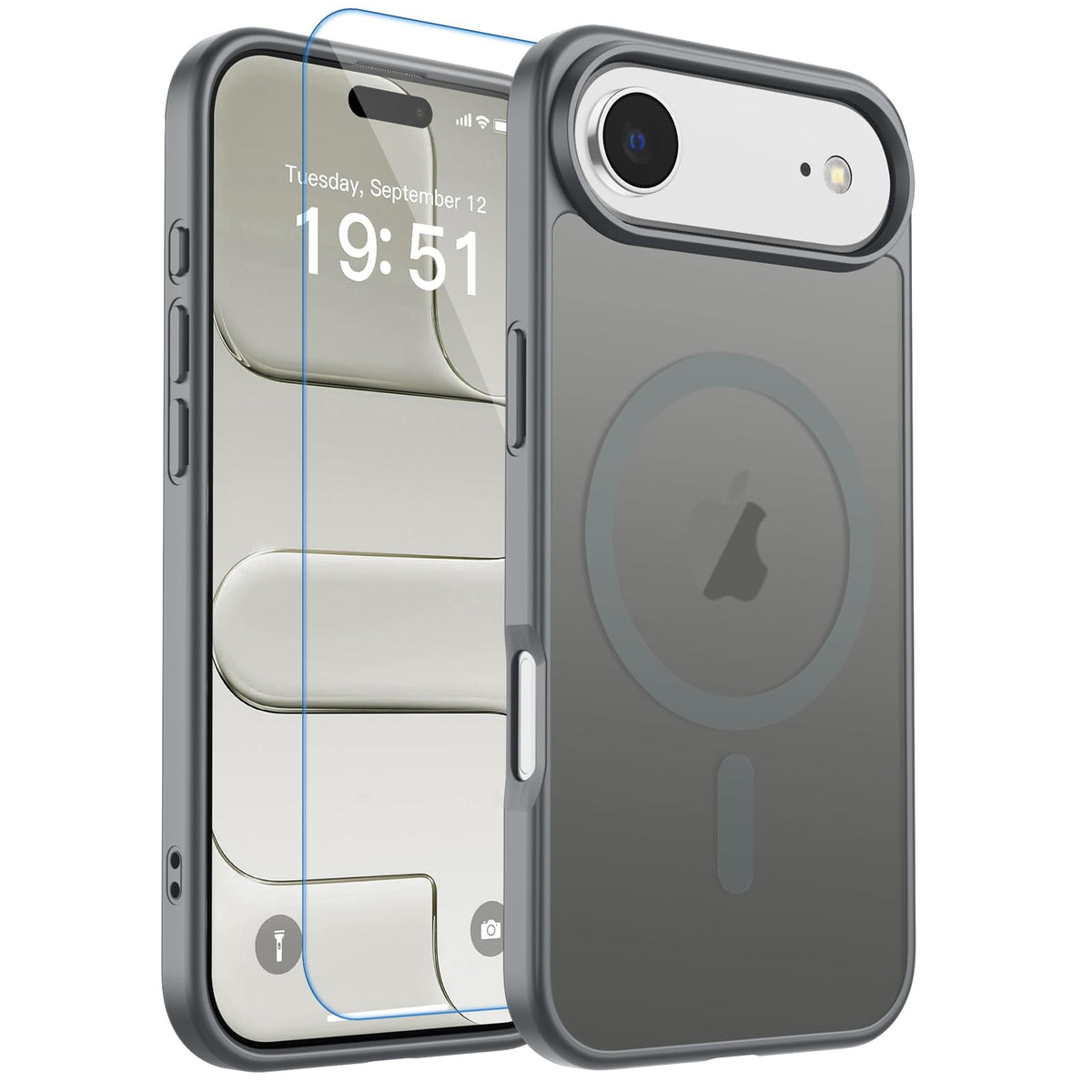 zapica Magnetic for iPhone 17 Pro Max Case, Gray