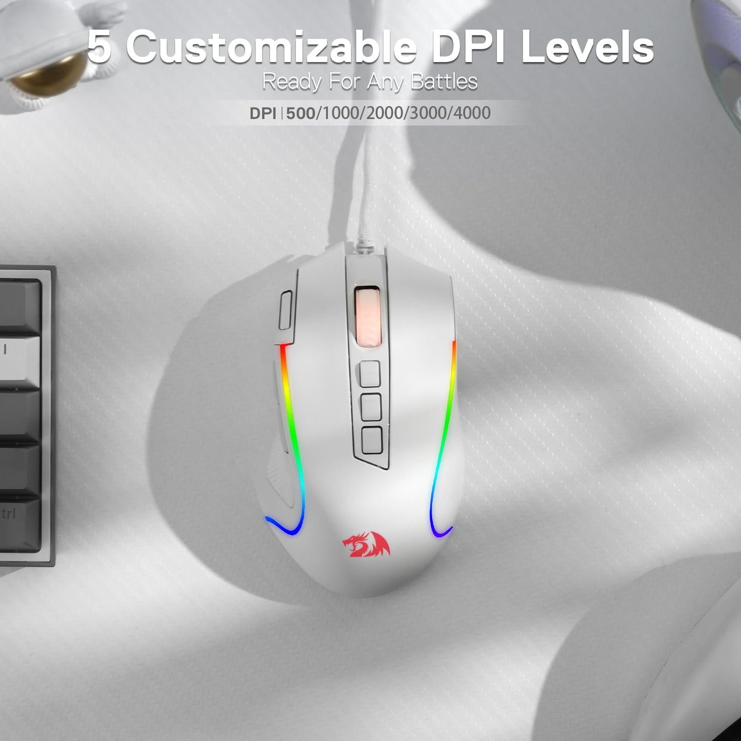 Redragon M612 PRO Swift RGB: 9-Button Gaming Mouse