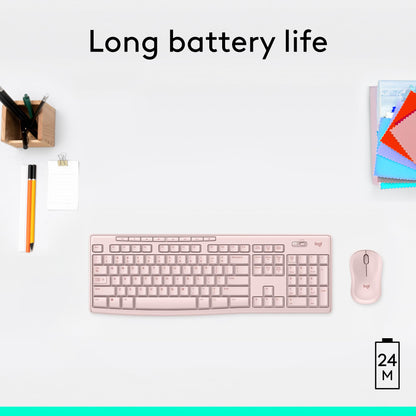 Logitech MK270 Wireless Keyboard-Mouse Duo - Black