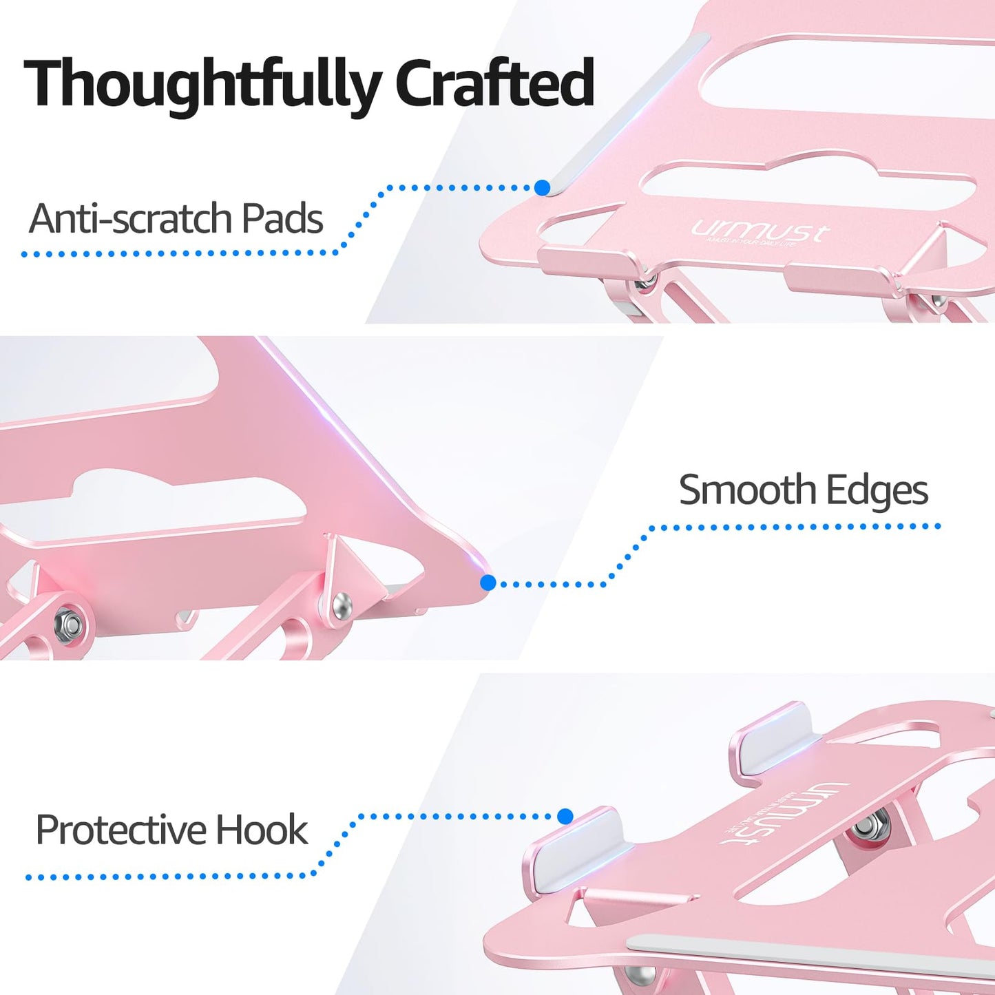 FlexLift: Adjustable Laptop Riser for All Models