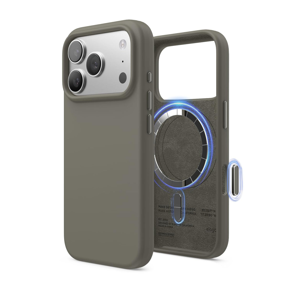 elago Premium Magnetic Silicone Case for iPhone Air Stone