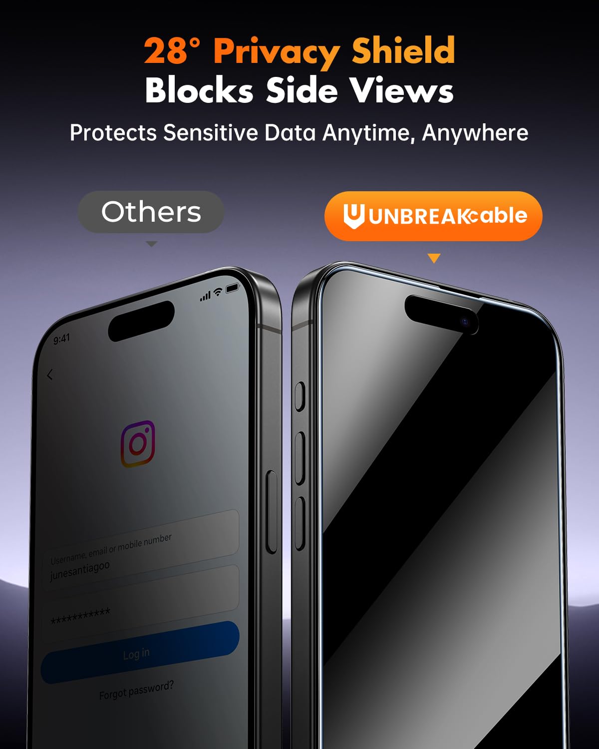 UNBREAKcable iPhone 16 Pro Max Privacy Screen 3 Pack