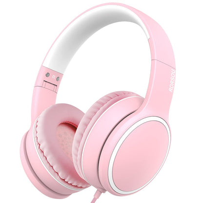 RORSOU R10 Foldable Bass Headphones with Mic - Small Enterprise