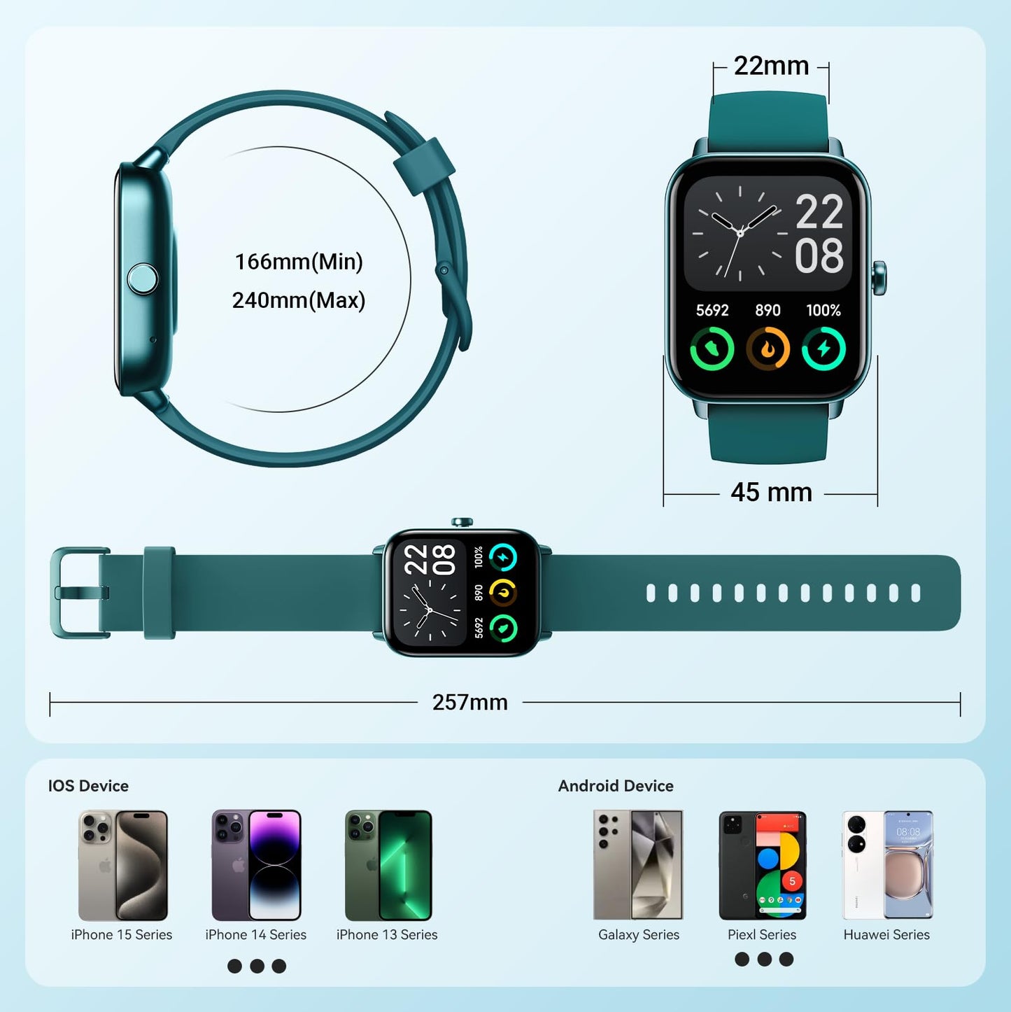 FemmeFit Smartwatch: Alexa, Waterproof, 100+ Sports - Small Enterprise