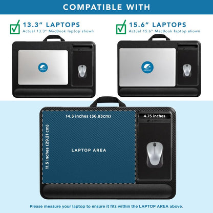 PinkComfort Lap Desk: Device Ledge & Phone Holder