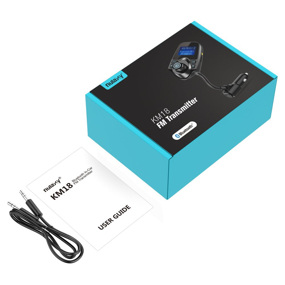 Nulaxy FlexiConnect: 2024 Bluetooth FM Car Adapter