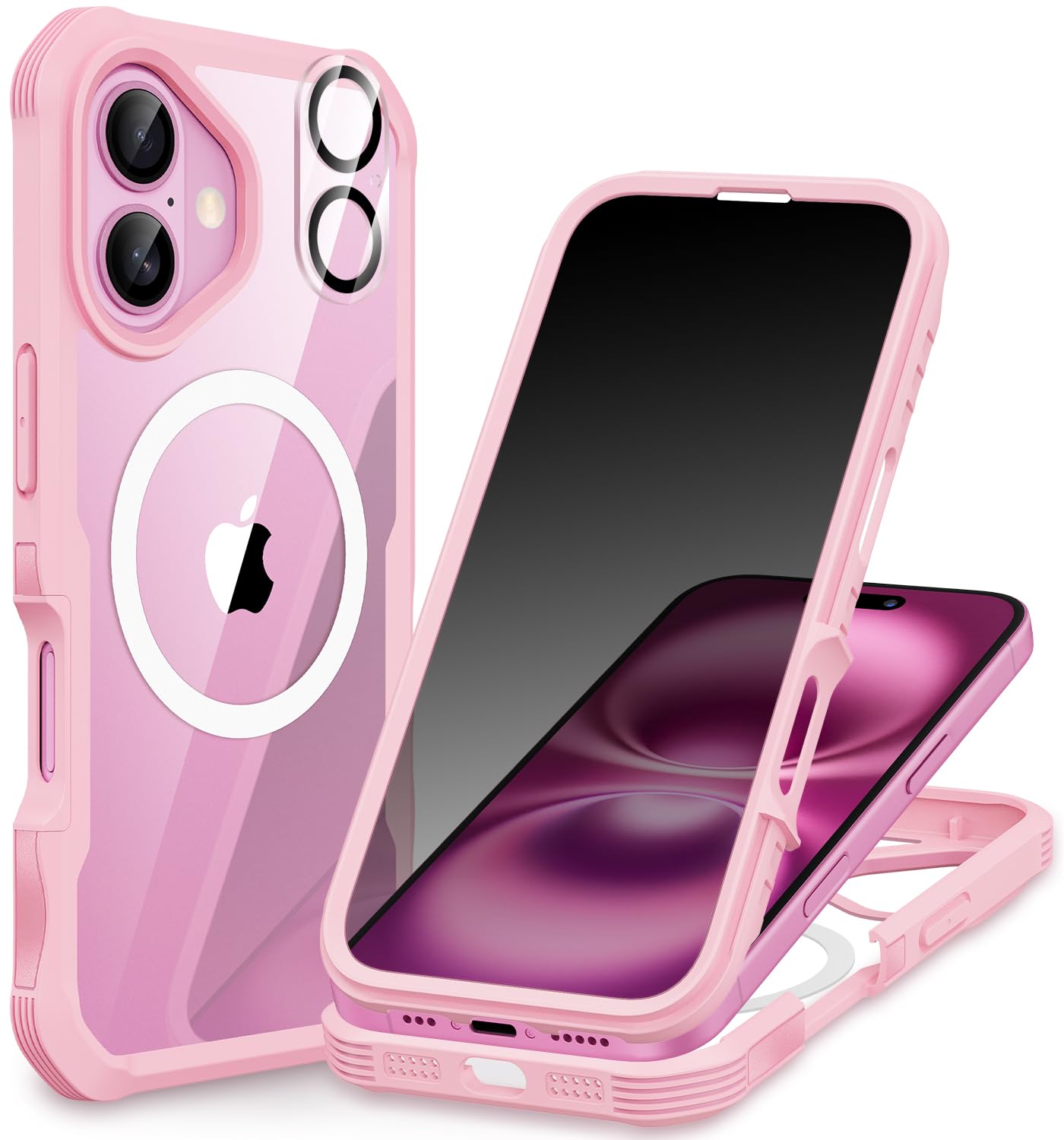 CENHUFO Privacy iPhone 14/13 Case with Glass Protector