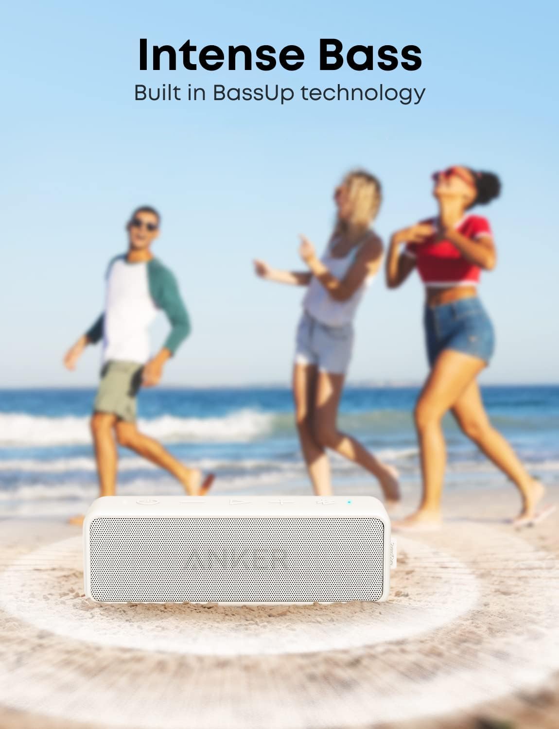 Anker Soundcore 2 Portable Bluetooth Speaker with Stereo Sound, Bluetooth 5, Bassup, IPX7 Waterproof, 24-Hour Playtime, Wireless, Speaker for Home, Outdoors, Travel
