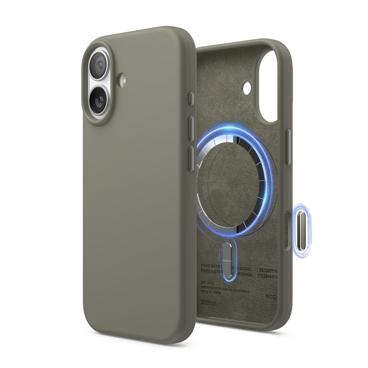 elago Premium Magnetic Silicone Case for iPhone Air Stone