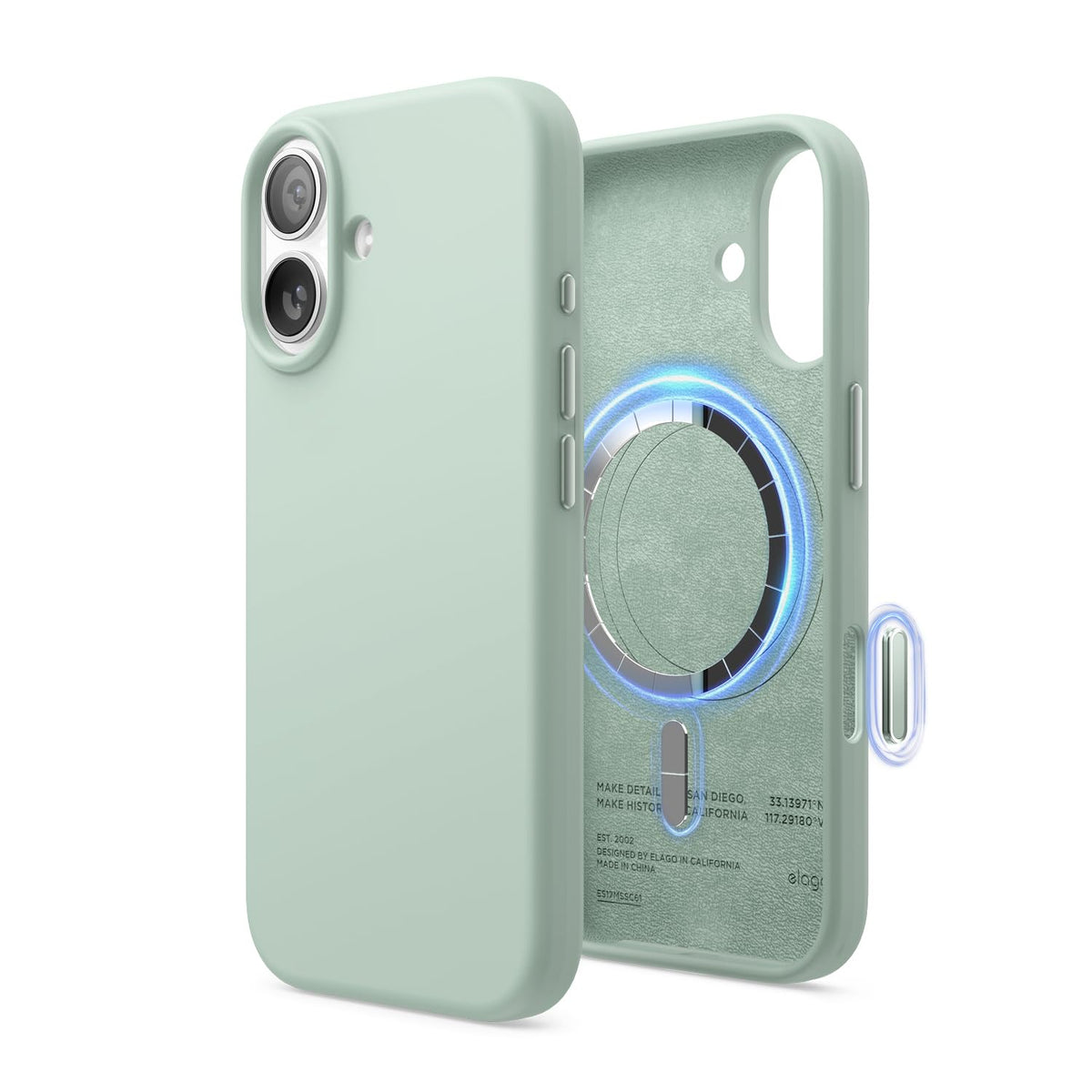 elago Premium Magnetic Silicone Case for iPhone Air Stone
