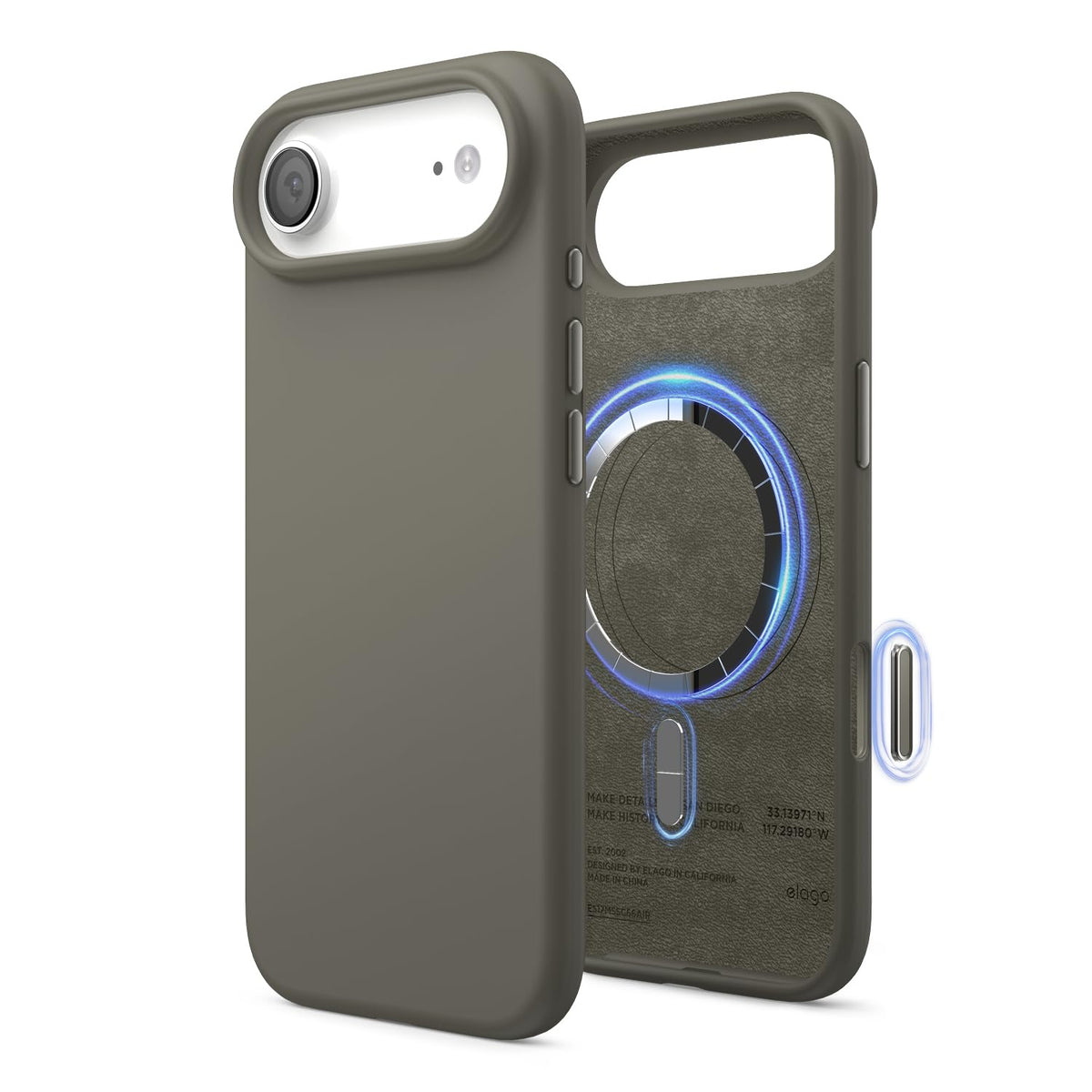 elago Premium Magnetic Silicone Case for iPhone Air Stone