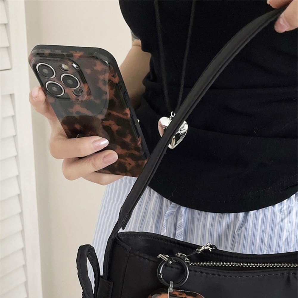 Cute Phone Case for iPhone 15 Pro Case Cheetah Leopard Print