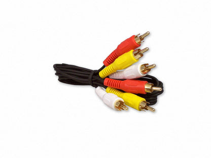 50ft Triple RCA A/V Cable - Male to Male