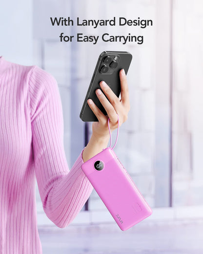 ChargeMate 10000mAh: Portable Power Bank for All Devices - Pink - Small Enterprise
