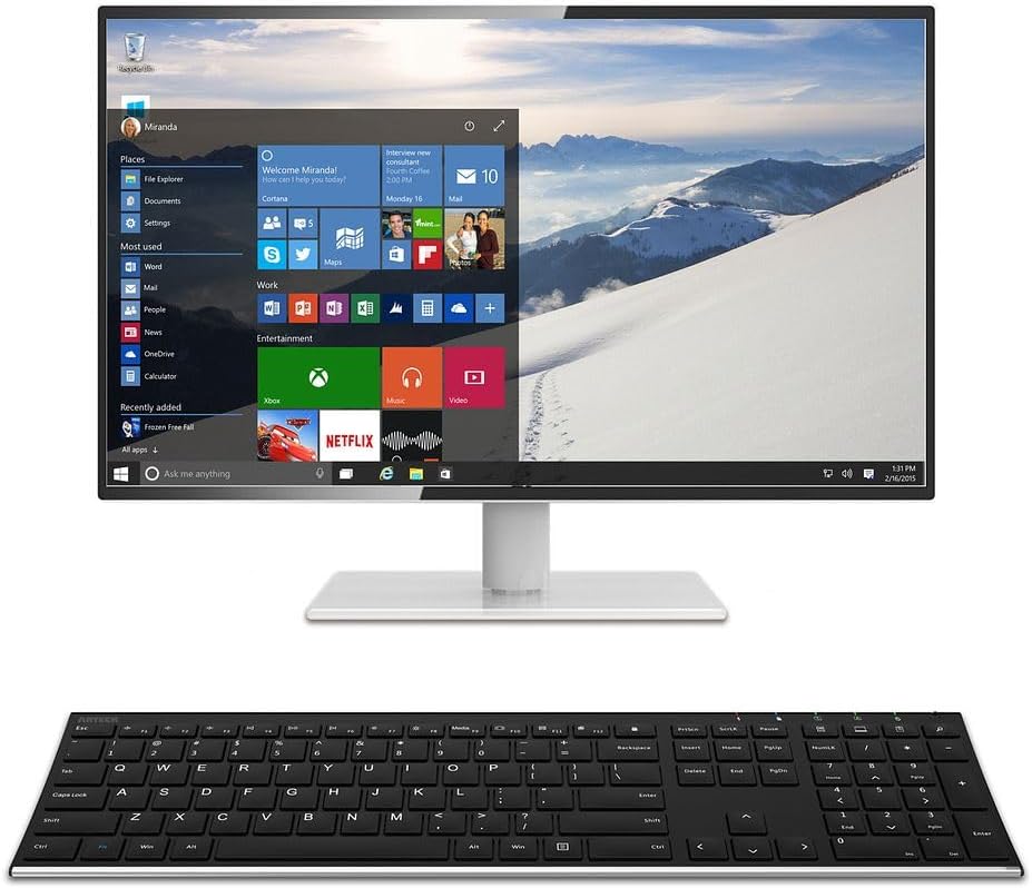 Arteck SlimSteel Wireless Keyboard with Numpad