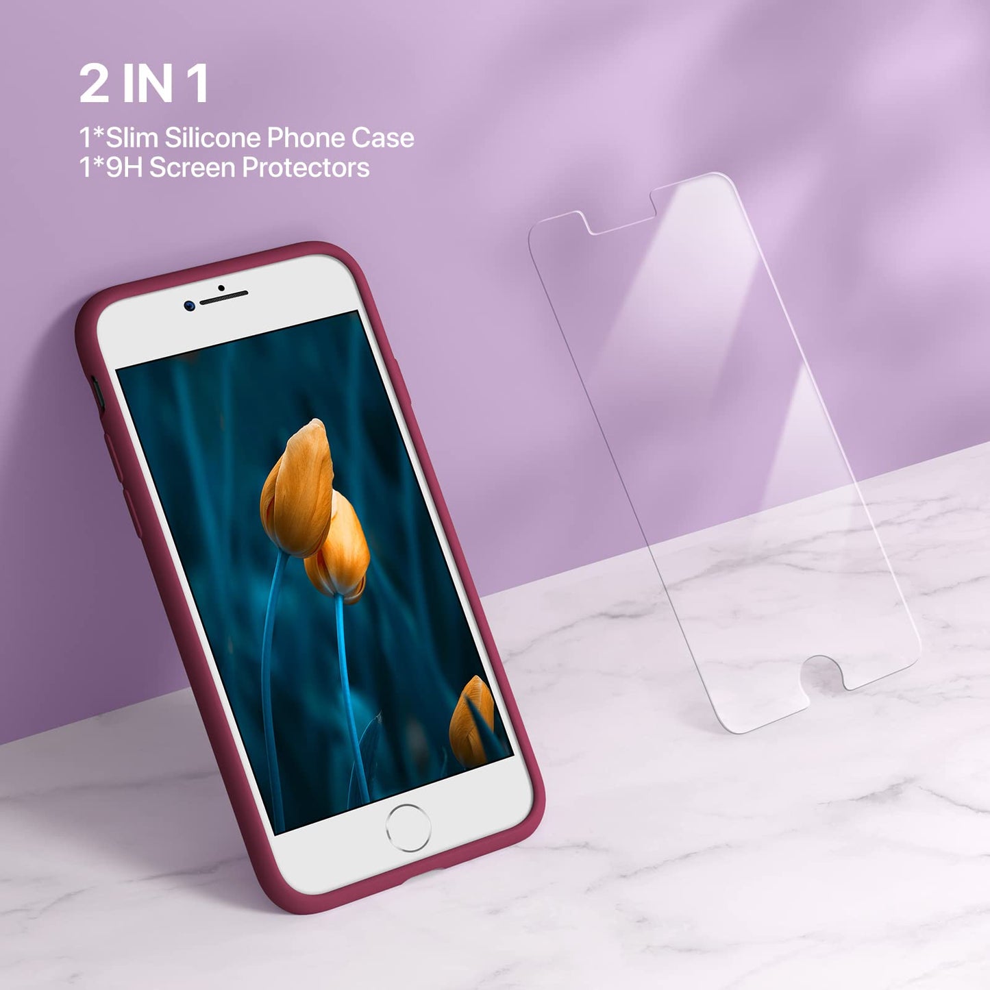 Miracase Capri Blue Slim Shockproof iPhone Case