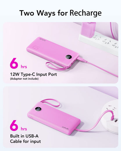 ChargeMate 10000mAh: Portable Power Bank for All Devices - Pink - Small Enterprise