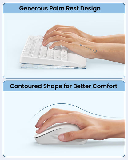Seenda SyncPro: Ergonomic Bluetooth Keyboard & Mouse