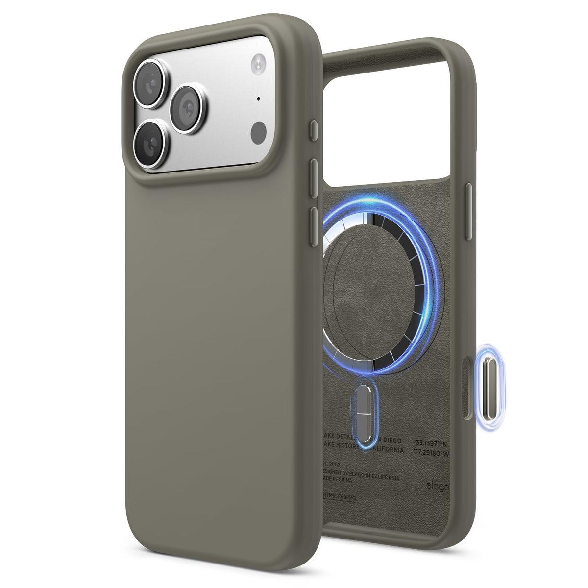 elago Premium Magnetic Silicone Case for iPhone Air Stone