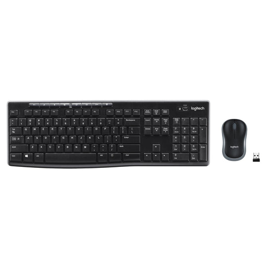 Logitech MK270 Wireless Keyboard-Mouse Duo - Black