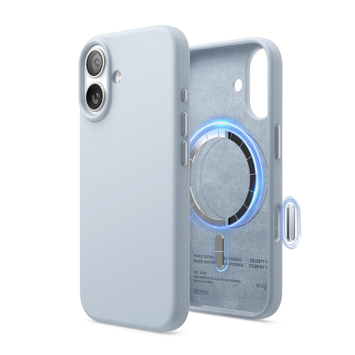 elago Premium Magnetic Silicone Case for iPhone Air Stone