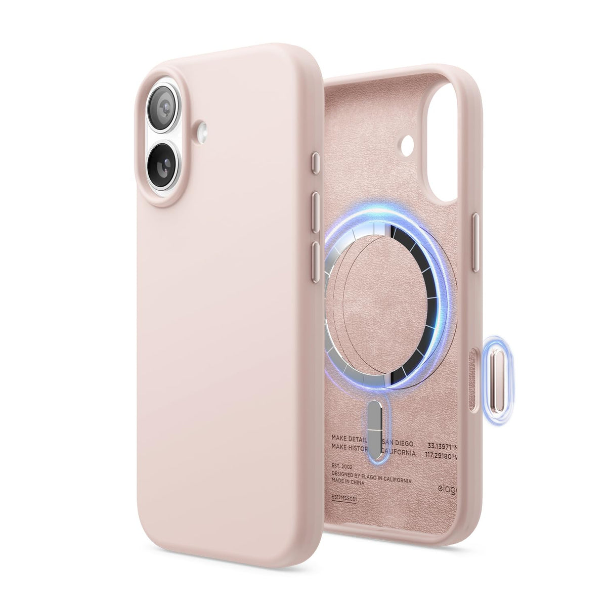 elago Premium Magnetic Silicone Case for iPhone Air Stone