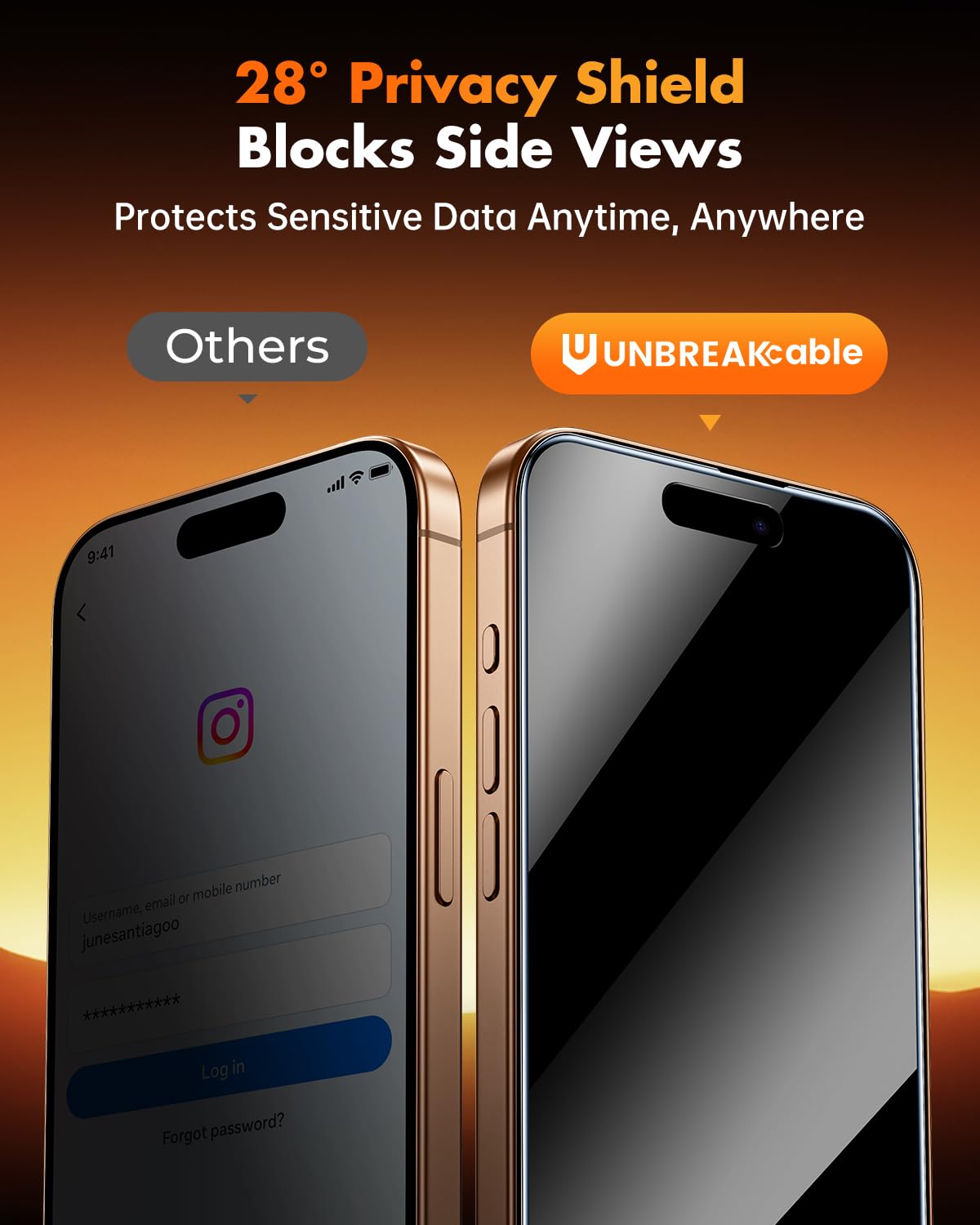 UNBREAKcable iPhone 16 Pro Max Privacy Screen 3 Pack