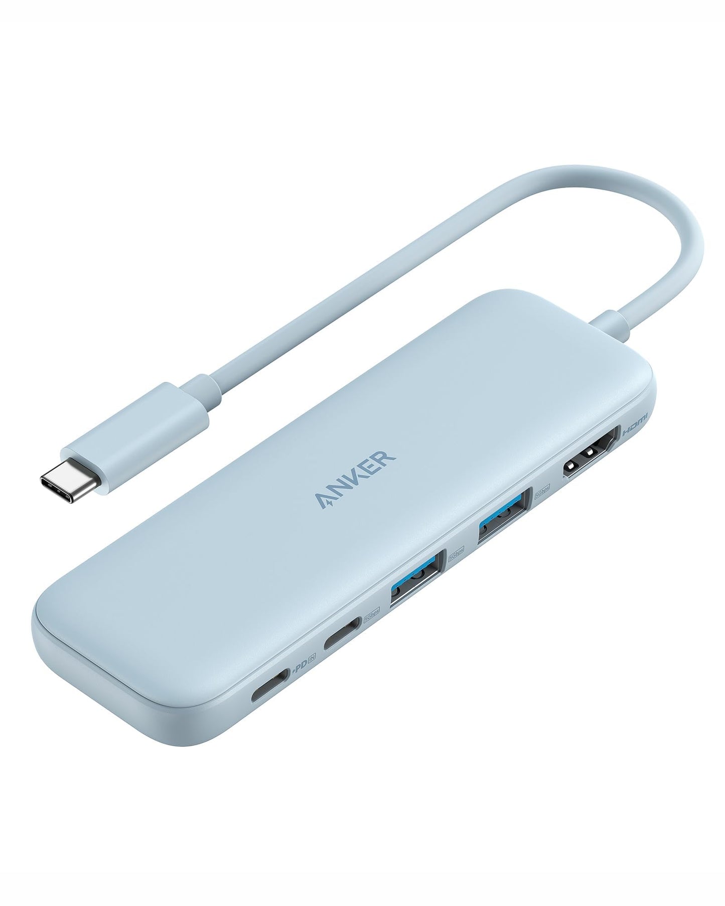 USB C Hub, 5-in-1 HDMI Splitter, 4K Display