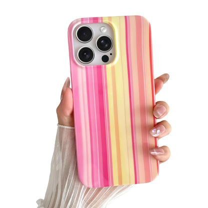 Yeddabox for iPhone 17 Pro Max Case Cute Striped Phone Case Soft TPU Slim Shockproof Phone Cover for Women Girls, Pink
