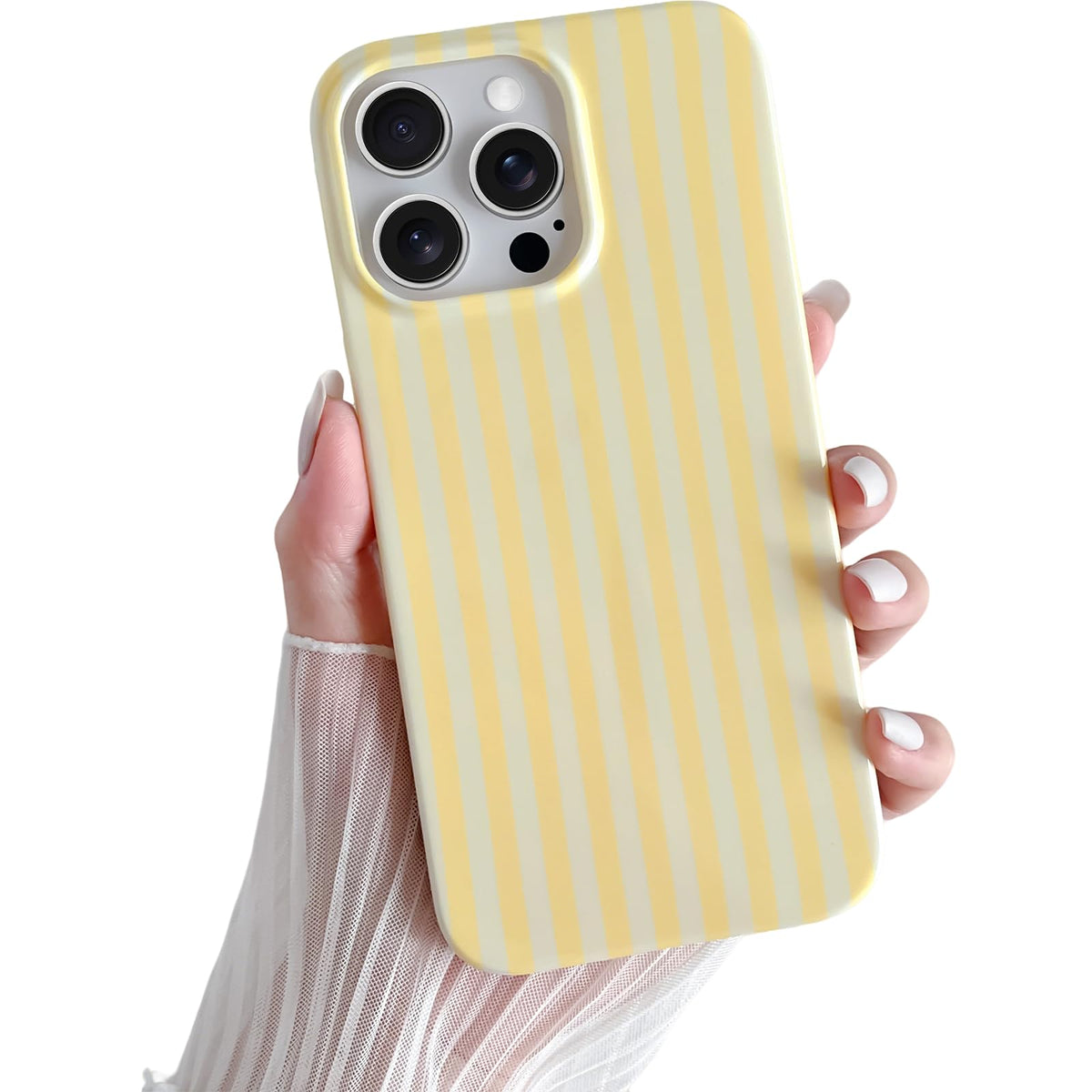 Yeddabox for iPhone 17 Pro Max Case Cute Striped Phone Case Soft TPU Slim Shockproof Phone Cover for Women Girls, Pink