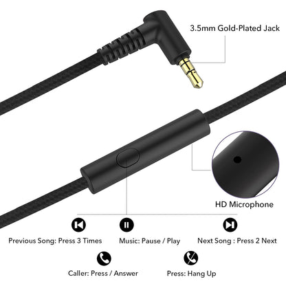 RORSOU R10 Foldable Bass Headphones with Mic - Small Enterprise