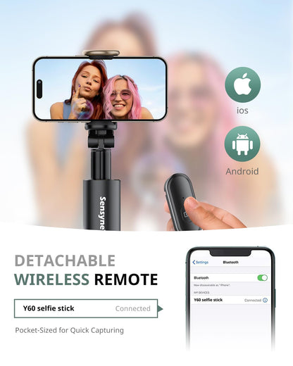 Sensyne 60 All-in-One Phone Tripod & Selfie Stick - Small Enterprise