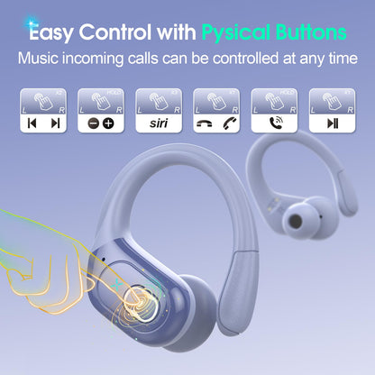 Wireless Earbuds 75hrs Bluetooth 5.4 Sport