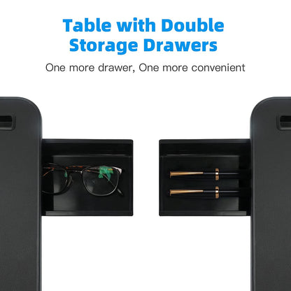 FlexiFold XL: Adjustable Laptop Tray for Bed & Sofa