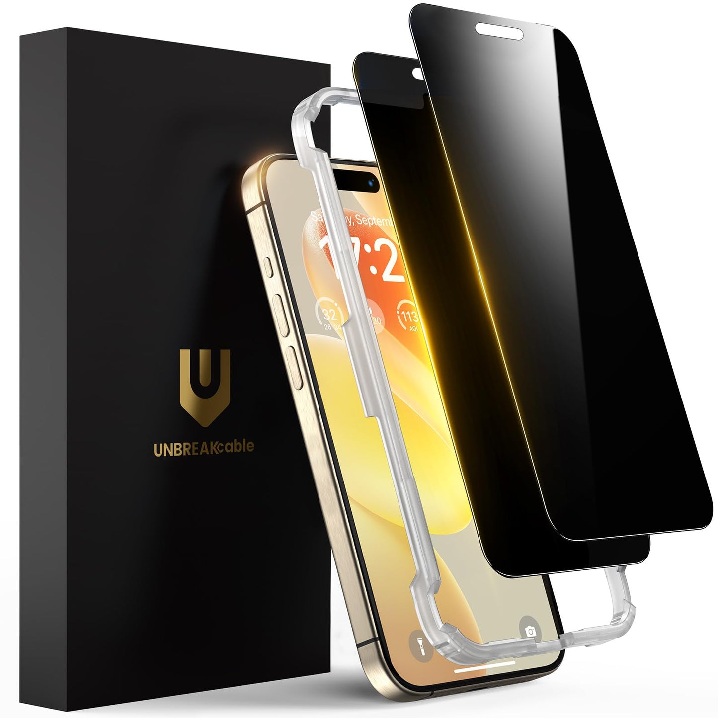 UNBREAKcable iPhone 12 Pro Max Privacy Shield 2-Pack - Small Enterprise