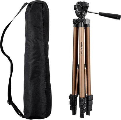 Amazon Basics Travel Tripod - 50 Champagne - Small Enterprise