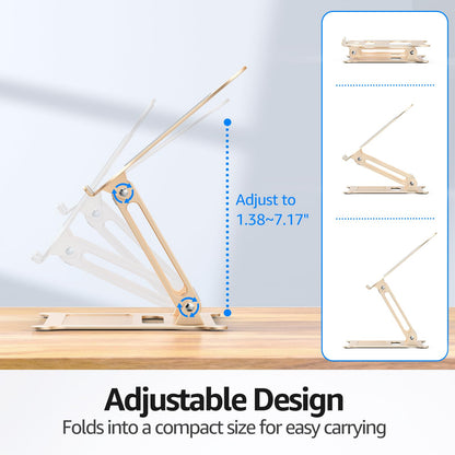 FlexLift: Adjustable Laptop Riser for All Models