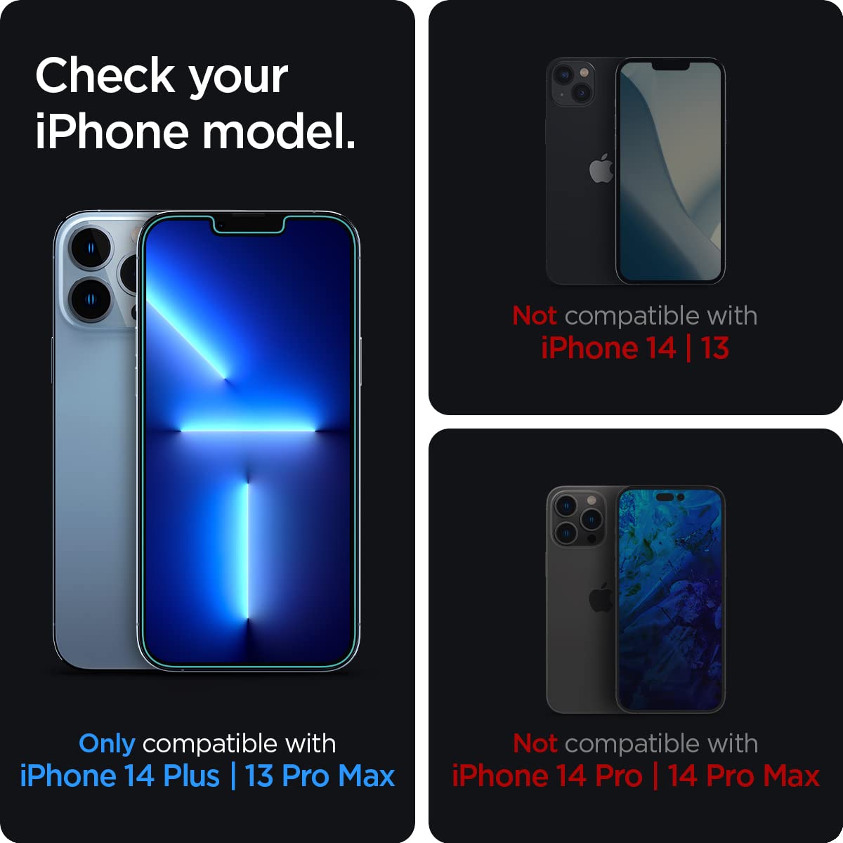 Spigen AluminaCore Tempered Glass Screen Protector [Glas.tR EZ Fit - Privacy] designed for iPhone 17 Pro | iPhone 17 | iPhone 16 Pro [2 Pack] 9H+ Hardness, Aluminum-Enhanced Durability | Tempered Glass, Privacy