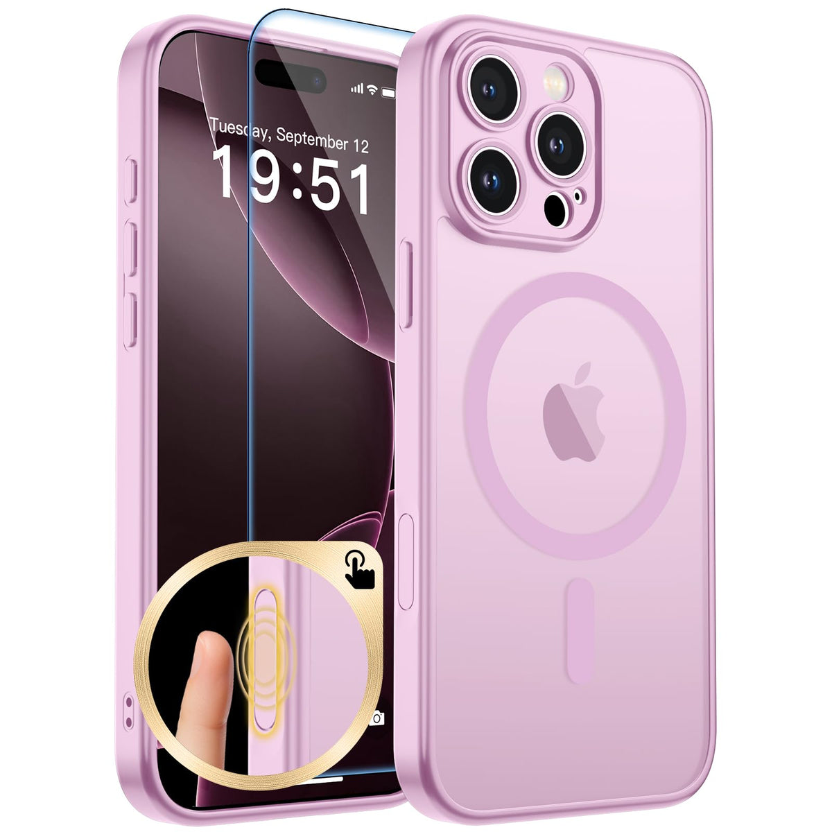 zapica Magnetic for iPhone 17 Pro Max Case, Gray