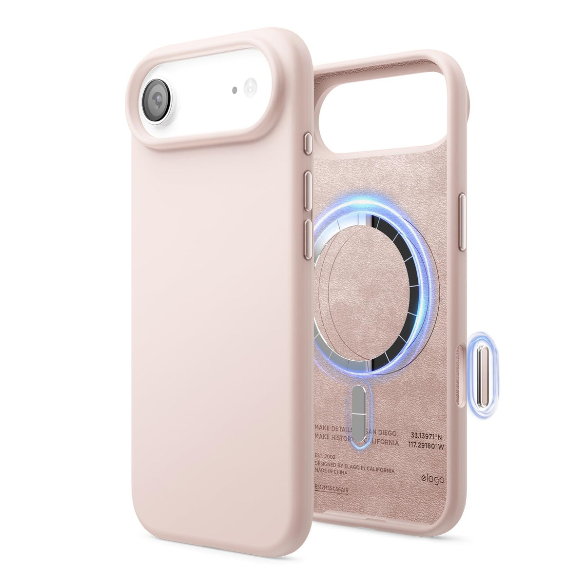 elago Premium Magnetic Silicone Case for iPhone Air Stone