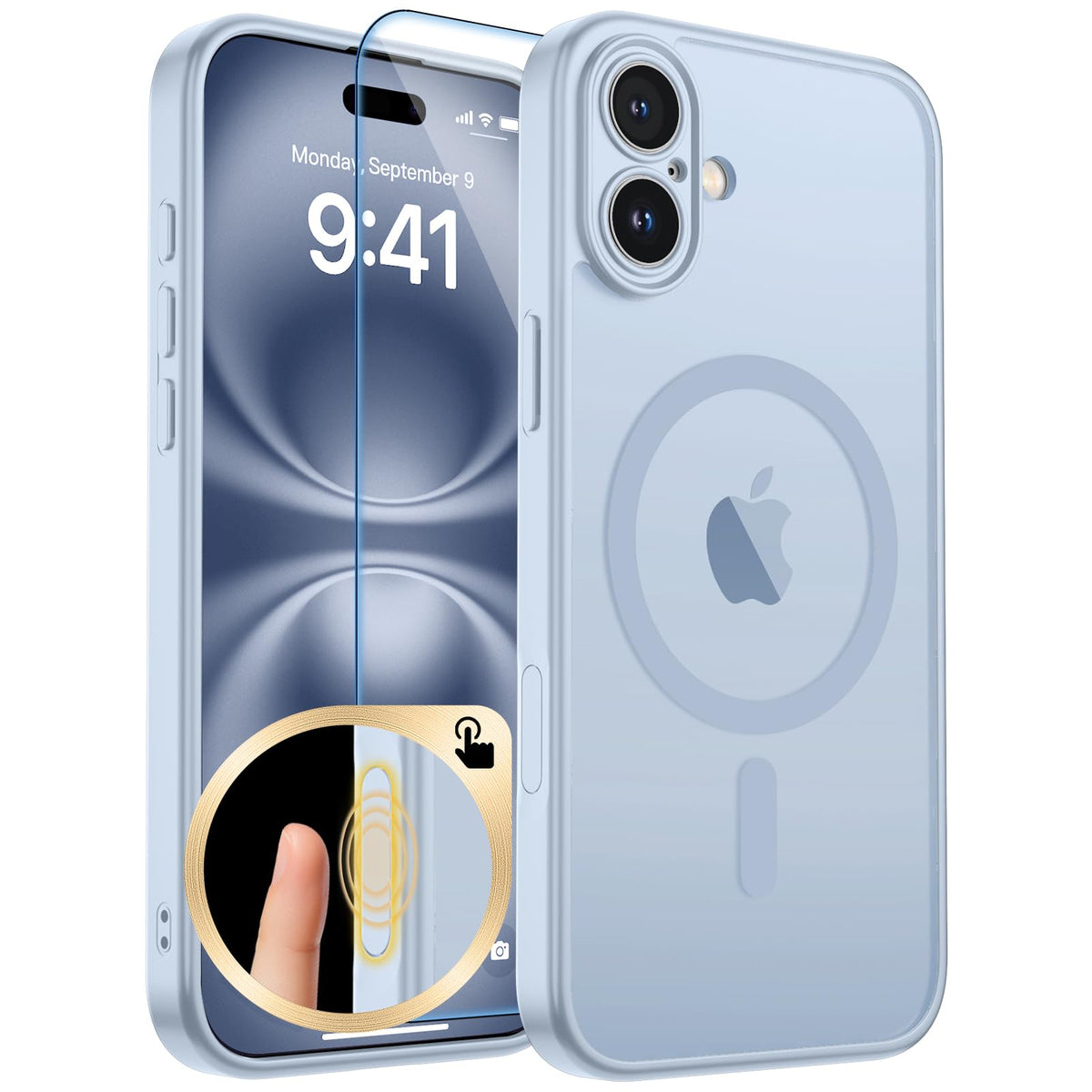 zapica Magnetic for iPhone 17 Pro Max Case, Gray