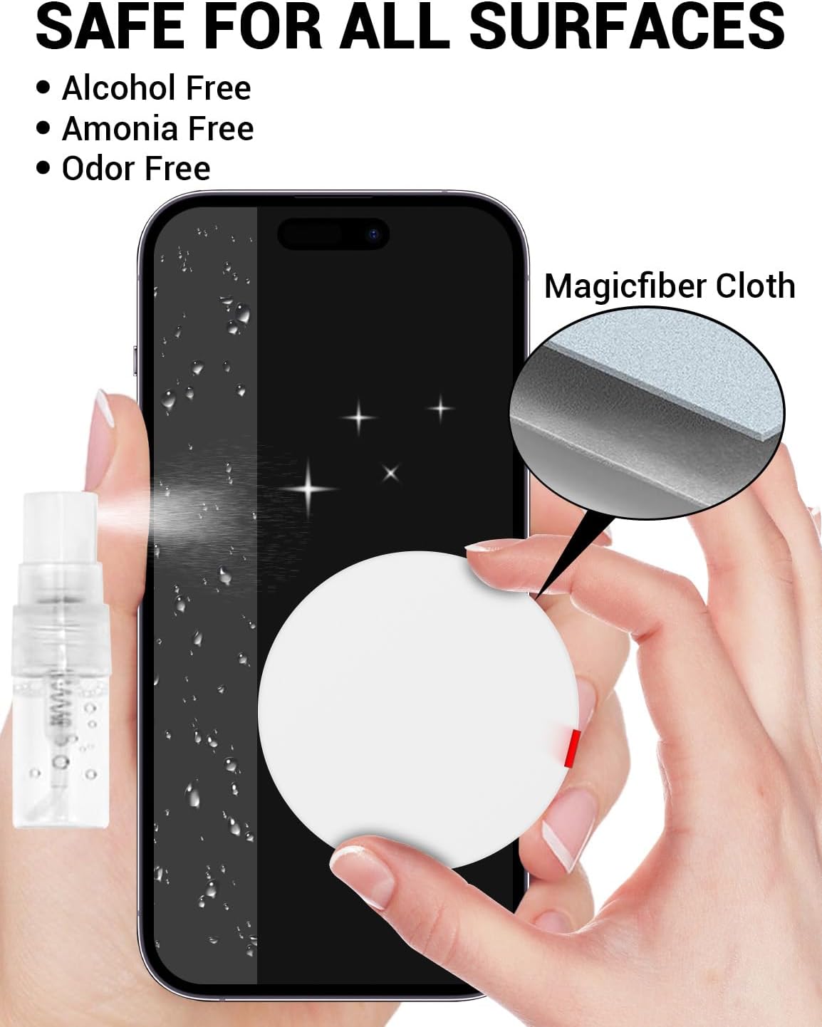 Cell Phone Cleaning Kit, Speaker Cleaner for iPhone, Charging Port Cleaning Tool, Electronic Cleaning kit, Compatible with Airpods Earbuds Camera USB C Lightning Port ipad (20-in-1)