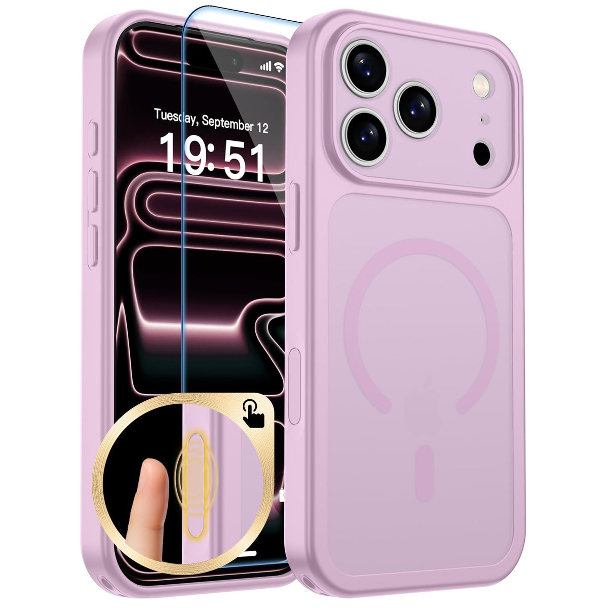 zapica Magnetic for iPhone 17 Pro Max Case, Gray
